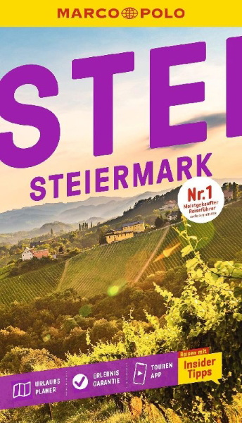 Buchcover und Innenansicht für das Buch: MARCO POLO Reiseführer Steiermark