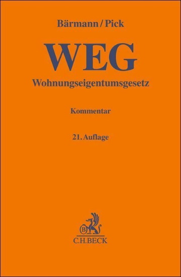 Buchcover und Innenansicht für das Buch: Wohnungseigentumsgesetz. WEG