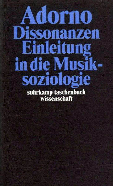 Buchcover und Innenansicht für das Buch: Dissonanzen. Einleitung in die Musiksoziologie