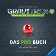 Buchcover und Innenansicht für das Buch: GraviTrax. Das Pro-Buch für Fans und Profis