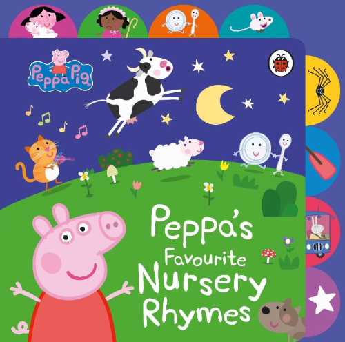 Buchcover und Innenansicht für das Buch: Peppa Pig: Peppa's Favourite Nursery Rhymes