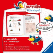 Buchcover und Innenansicht für das Buch: Ravensburger Leserabe Rätselspaß - Kreuzworträtsel zum Lesenlernen - 1. Lesestufe