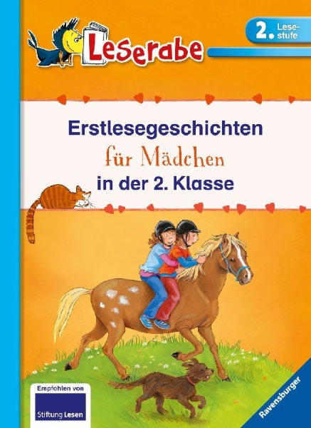 Buchcover und Innenansicht für das Buch: Erstlesegeschichten für Mädchen in der 2. Klasse - Leserabe 2. Klasse - Erstlesebuch für Kinder ab 7 Jahren