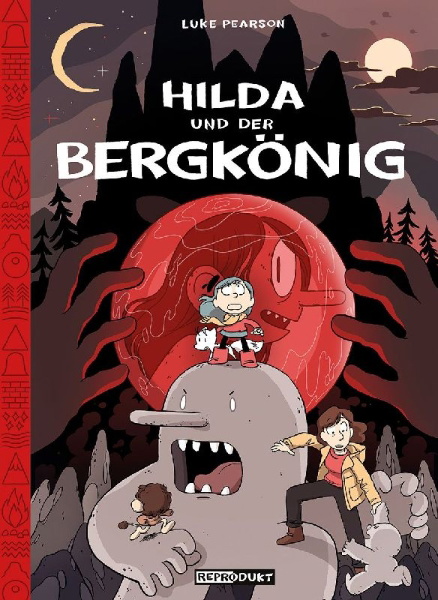 Buchcover und Innenansicht für das Buch: Hilda / Hilda und der Bergkönig