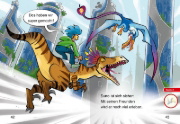 Buchcover und Innenansicht für das Buch: Leserabe 1. Lesestufe Kurz und leicht - Befreit die Dinos!