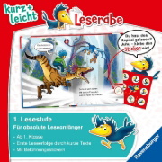 Buchcover und Innenansicht für das Buch: Leserabe 1. Lesestufe Kurz und leicht - Befreit die Dinos!