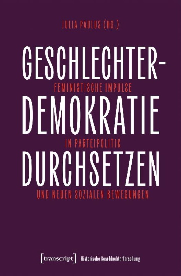 Buchcover und Innenansicht für das Buch: Geschlechterdemokratie durchsetzen