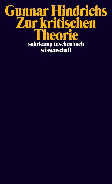Buchcover und Innenansicht für das Buch: Zur kritischen Theorie