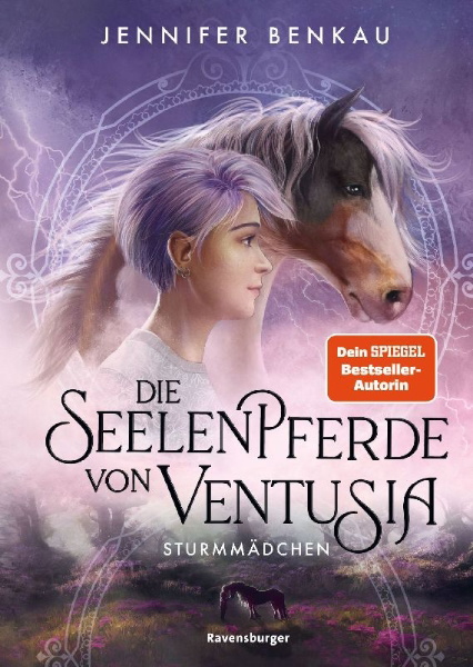 Buchcover und Innenansicht für das Buch: Die Seelenpferde von Ventusia, Band 3 - Sturmmädchen