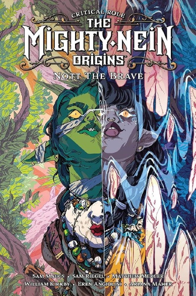 Buchcover und Innenansicht für das Buch: Mighty Nein - Origins 4 - Nott the Brave
