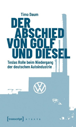 Buchcover und Innenansicht für das Buch: Der Abschied von Golf und Diesel