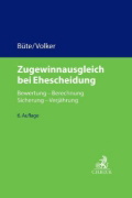 Buchcover und Innenansicht für das Buch: Büte, D: Zugewinnausgleich bei Ehescheidung
