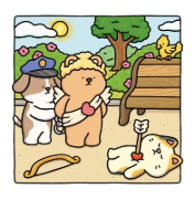 Buchcover und Innenansicht für das Buch: Cozy Coloring - Silly Crimes
