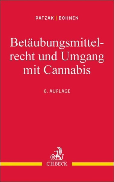 Buchcover und Innenansicht für das Buch: Betäubungsmittelrecht und Umgang mit Cannabis