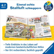 Buchcover und Innenansicht für das Buch: Wieso? Weshalb? Warum?, Band 3: Alles über den Bauernhof