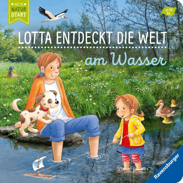 Buchcover und Innenansicht für das Buch: Lotta entdeckt die Welt: Am Wasser
