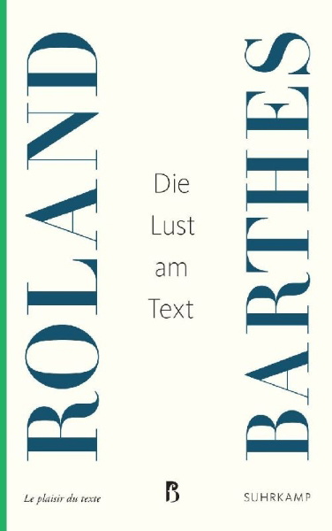 Buchcover und Innenansicht für das Buch: Le plaisir du texte