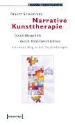 Buchcover und Innenansicht für das Buch: Narrative Kunsttherapie