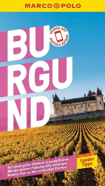 Buchcover und Innenansicht für das Buch: MARCO POLO Reiseführer Burgund