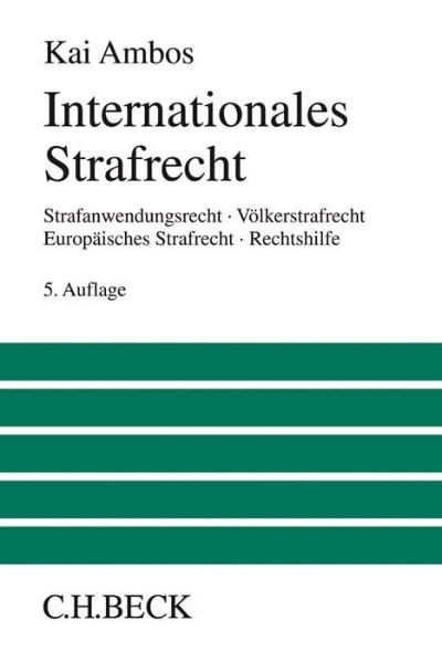 Buchcover und Innenansicht für das Buch: Internationales Strafrecht