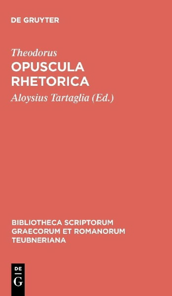 Buchcover und Innenansicht für das Buch: Opuscula rhetorica