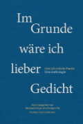 Buchcover und Innenansicht für das Buch: Im Grunde wäre ich lieber Gedicht