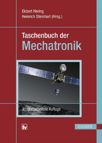 Buchcover und Innenansicht für das Buch: Taschenbuch der Mechatronik