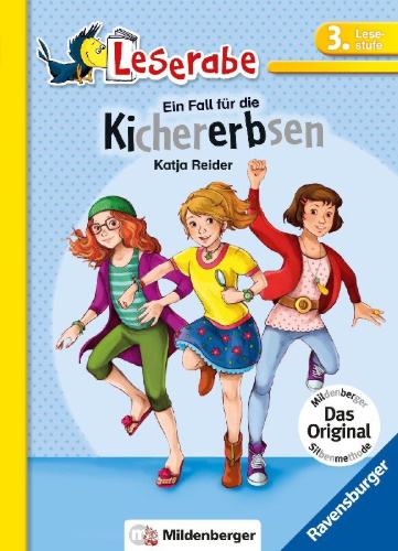 Buchcover und Innenansicht für das Buch: Ein Fall für die Kichererbsen - Leserabe 3. Klasse - Erstlesebuch für Kinder ab 8 Jahren