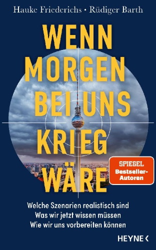 Buchcover und Innenansicht für das Buch: Wenn morgen bei uns Krieg wäre