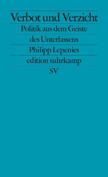 Buchcover und Innenansicht für das Buch: Verbot und Verzicht