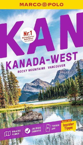 Buchcover und Innenansicht für das Buch: MARCO POLO Reiseführer Kanada West, Rocky Mountains, Vancouver
