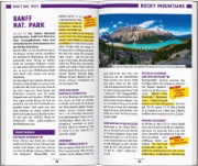 Buchcover und Innenansicht für das Buch: MARCO POLO Reiseführer Kanada West, Rocky Mountains, Vancouver