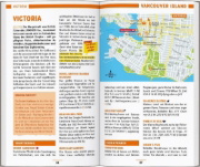 Buchcover und Innenansicht für das Buch: MARCO POLO Reiseführer Kanada West, Rocky Mountains, Vancouver