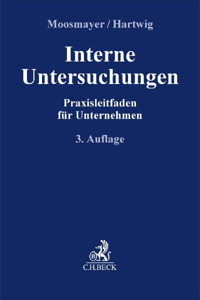 Buchcover und Innenansicht für das Buch: Interne Untersuchungen