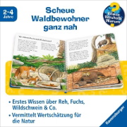 Buchcover und Innenansicht für das Buch: Wieso? Weshalb? Warum? junior, Band 77 - Tiere im Wald