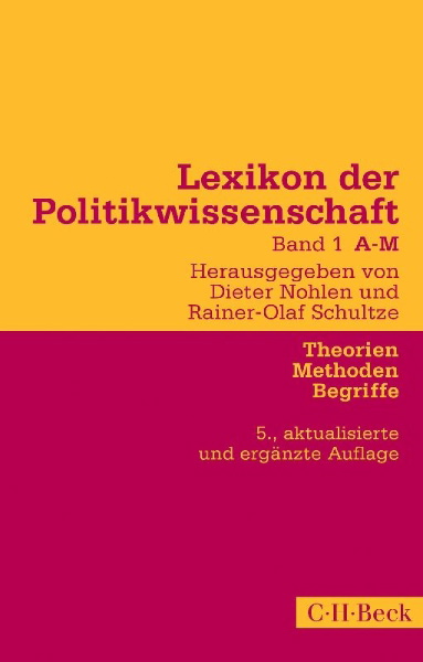 Buchcover und Innenansicht für das Buch: Lexikon der Politikwissenschaft Bd. 1: A-M