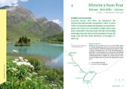 Buchcover und Innenansicht für das Buch: Österreich schönste E-Bike-Tagestouren