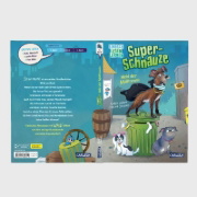 Buchcover und Innenansicht für das Buch: Super-Schnauze: Held der Mülltonnen