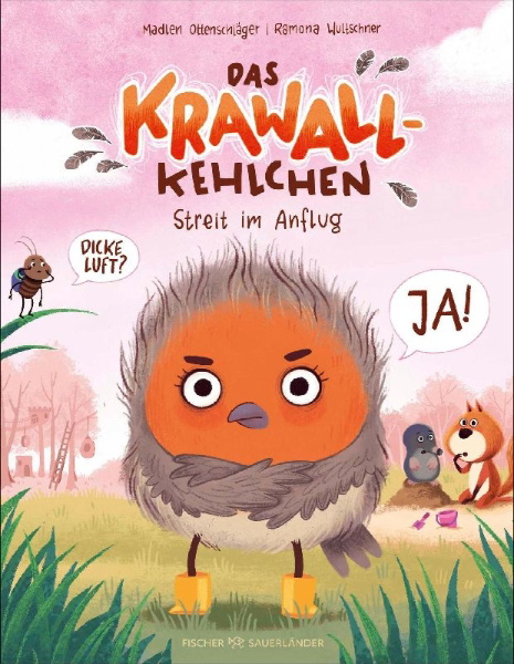 Buchcover und Innenansicht für das Buch: Das Krawallkehlchen