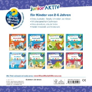 Buchcover und Innenansicht für das Buch: Wieso? Weshalb? Warum? junior AKTIV - Dinosaurier