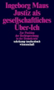 Buchcover und Innenansicht für das Buch: Justiz als gesellschaftliches Über-Ich