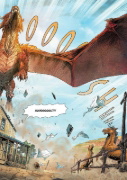 Buchcover und Innenansicht für das Buch: Guerres et Dragons 2