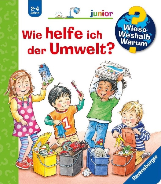 Buchcover und Innenansicht für das Buch: Wieso? Weshalb? Warum? junior, Band 43: Wie helfe ich der Umwelt?