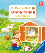Buchcover und Innenansicht für das Buch: Mein erstes Sachen suchen: Lieblingstiere