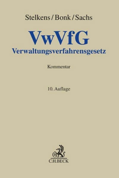 Buchcover und Innenansicht für das Buch: Verwaltungsverfahrensgesetz