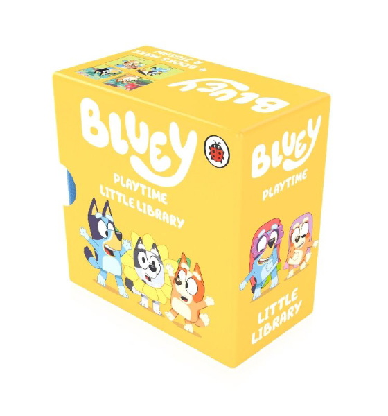 Buchcover und Innenansicht für das Buch: Bluey: Bluey Playtime Little Library