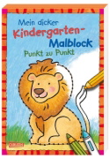 Buchcover und Innenansicht für das Buch: Mein dicker Kindergarten-Malblock: Punkt zu Punkt