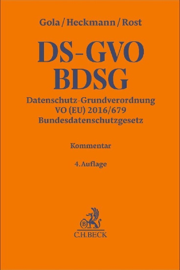 Buchcover und Innenansicht für das Buch: Datenschutz-Grundverordnung VO (EU) 2016/679, Bundesdatenschutzgesetz. DS-GVO / BDSG