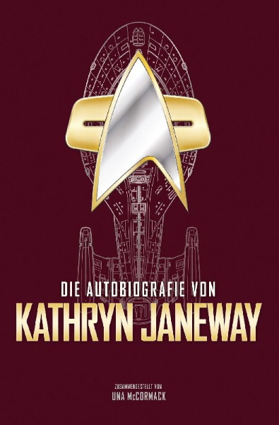 Buchcover und Innenansicht für das Buch: The Autobiography of Kathryn Janeway