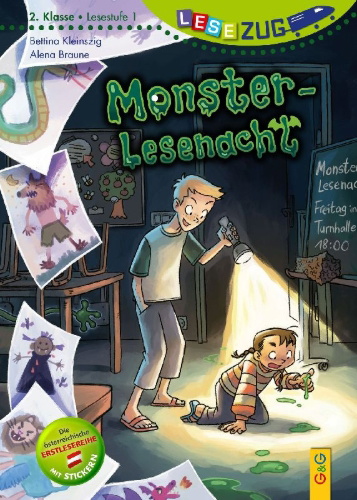Buchcover und Innenansicht für das Buch: LESEZUG/2. Klasse - Lesestufe 1: Monster-Lesenacht